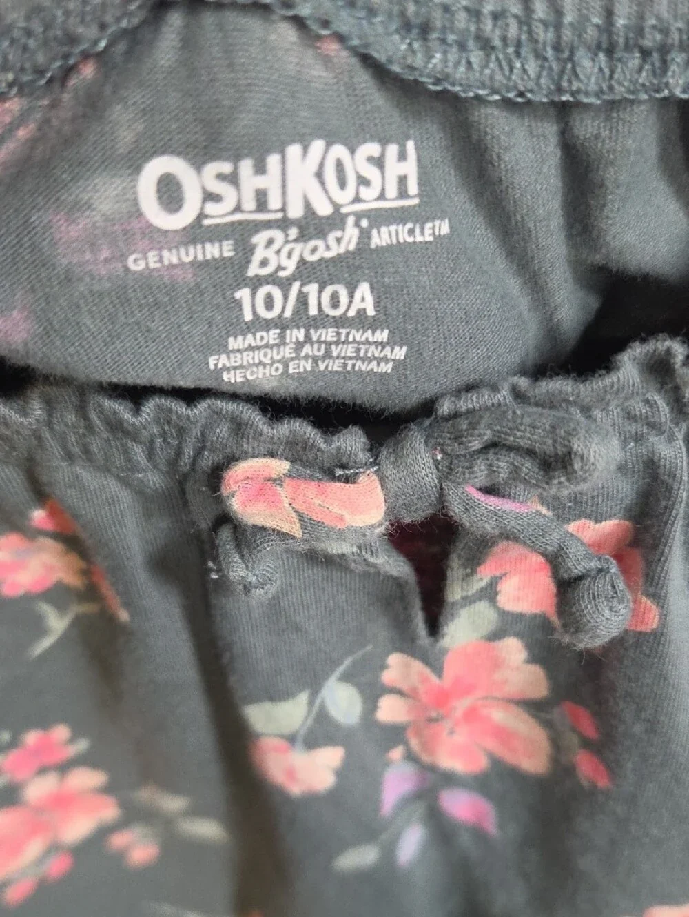 OshKosh B'gosh Sage Green Floral Off-Shoulder Crop Top